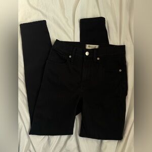 Madewell 9” Mid Rise Skinny Jeans Black Women’s Size 25